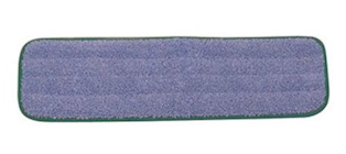 WET MOP HEAD, 18" x 5", GREEN TOP, HYGEN, DAMP ROOM FLAT MOP HEAD THUMBNAIL