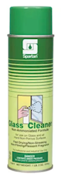 GLASS CLEANER, AEROSOL, SPARTAN, SPRING FRESH, 20 OZ, 1/EA LARGE