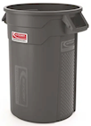 TRASH CAN, UTILITY, SUNCAST COMMERCIAL, GREY, 32 GALLON (MIN 2 / BULK) THUMBNAIL