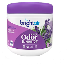 ODOR ELIMINATOR, BRIGHT AIR, GEL SUPER, LAVENDER & FRESH LINEN SCENT, 14 OZ LARGE