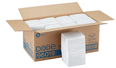 NAPKINS, BEVERAGE SIZE, 1-PLY, DIXIE, 1/4 FOLD, GP PRO, WHITE, 500 NAPKINS/PK, 8 PACKS/CT THUMBNAIL