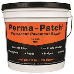 ASPHALT REPAIR, PERMA-PATCH, INSTANT PERMANENT ROAD REPAIR, 30 LBS LARGE