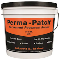 ASPHALT REPAIR, PERMA-PATCH , POTHOLE PATCH, 30 LB PAIL MAIN