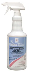 BATHROOM CLEANER, SANITIZER, SPARTAN, PEROXY II, CARIBBEAN FRAGRANCE, 1 QT, 1/EA LARGE