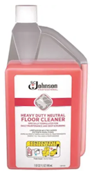 NEUTRAL FLOOR CLEANER, HEAVY DUTY, SC JOHNSON PROFESSIONAL, SQUEEZE AND POUR BOTTLE, 1 QT, 1/EA LARGE
