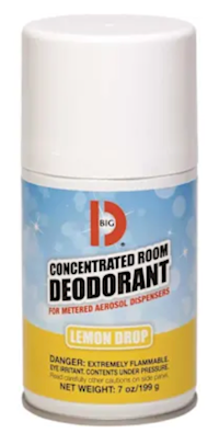 AIR FRESHENER, BIG D, METERED AIR DISPENSERS, CONCENTRATED, LEMON DROP SCENT, 7 OZ, 1/EA MAIN