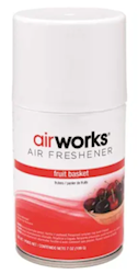 AIR FRESHENER, AIRWORKS, METERED AEROSOL, FRUIT BASKET SCENT, 7 OZ, 1/EA LARGE