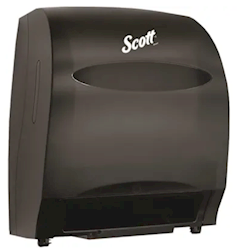 DISPENSER, HARDWOUND PAPER TOWELS, AUTOMATIC, SCOTT, BLACK LARGE