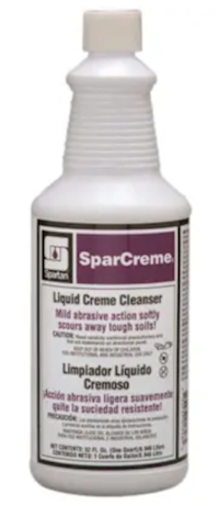 BATHROOM CLEANER, SPARTAN, SPARCREAM, LIME SCENT, 1 QT, 1/EA MAIN