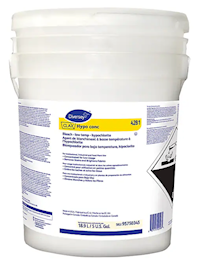 STAIN REMOVER, LAUNDRY DE-STAINER, COMMERCIAL, DIVERSEY CLAX HYPO CONC 42B1, CHLORINE, 5 GALLON MAIN