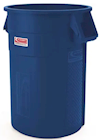TRASH CAN, UTILITY, SUNCAST COMMERCIAL, BLUE, 44 GALLON THUMBNAIL