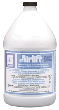 AIR FRESHENER, GENERAL PURPOSE, SPARTAN AIRLIFT, FRESH SCENT, 1 GALLON, 4/CT MAIN