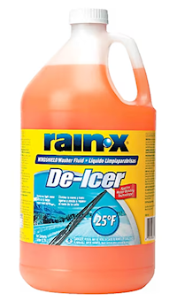 WINDSHIELD WASHER FLUID, RAIN-X DE-ICER, 1 GALLON MAIN