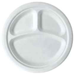 PLATES, SUGARCANE, ECO-PRODUCTS, WHITE, 10", 500/CT LARGE