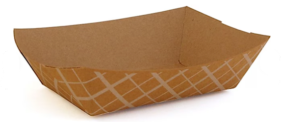 FOOD TRAYS, PAPERBOARD, SOUTHERN CHAMPION, KRAFT, 6" X 4" X 1.5", BROWN, 1000/CT LARGE