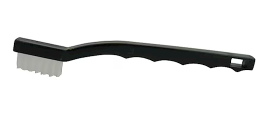 SCRATCH BRUSH, NYLON, SMALL HAND, WEILER, BLACK, 6 1/2" BLOCK LARGE