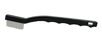 SCRATCH BRUSH, NYLON, SMALL HAND, WEILER, BLACK, 6 1/2" BLOCK MAIN