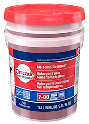 DISH SOAP, ALL-TEMP, CASCADE PROFESSIONAL, LIQUID, 5 GALLON LARGE