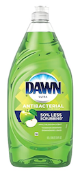 DISH SOAP, DAWN ULTRA, ANTIBACTERIAL, APPLE BLOSSOM SCENT, 38 OZ, 8/CT LARGE