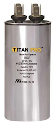 MOTOR RUN CAPACITOR, PACKARD TITAN PRO, 5 MFD, 440/370-VOLT, ROUND LARGE