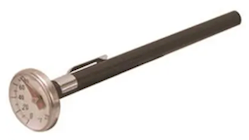THERMOMETER, SUPCO, POCKET DIAL, 1" DIAMETER, 0-220 DEGREES FAHRENHEIT THUMBNAIL
