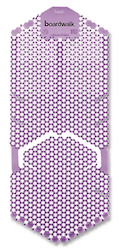 URINAL SCREENS, ANTI-SPLASH, VERTICAL, BOARDWALK, LAVENDER SCENT, PURPLE, 6/CT LARGE
