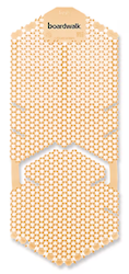 URINAL SCREENS, ANTI-SPLASH, VERTICAL, BOARDWALK, SUMMER SUNSHINE SCENT, YELLOW, 6/CT LARGE