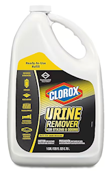 STAIN REMOVER, DEODORIZER, URINE REMOVER, CLOROX, CLEAN FLORAL SCENT, 1 GALLON, 4/CT LARGE
