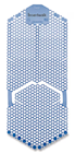 URINAL SCREENS, ANTI-SPLASH, VERTICAL, BOARDWALK, COTTON BLOSSOM SCENT, BLUE, 6/CT THUMBNAIL
