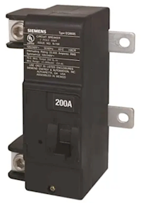 MAIN BREAKER CONVERSION KIT, 200 AMP, SIEMENS MAIN