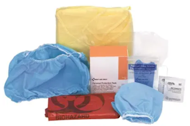 PROTECTIVE APPAREL, BLOODBORNE PATHOGEN, FIRST AID ONLY, 10 PIECES LARGE