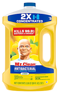 MULTIPURPOSE CLEANER, MR. CLEAN, ANTIBACTERIAL, LEMON SCENT, 99 OZ MAIN
