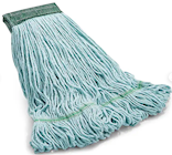 MOP HEAD, COTTON BLEND, LOOPED-END, MEDIUM, RECYCLED, BLUE, 5" HEADBAND THUMBNAIL