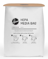 VACUUM BAGS, FILTER, HOOVER, HEPA, MEDIA BAG, WHITE, 10/CT MAIN