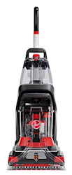 CARPET CLEANER VACUUM, HOOVER POWERSCRUB, BAGLESS, BLACK/RED LARGE