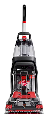 CARPET CLEANER VACUUM, HOOVER POWERSCRUB, BAGLESS, BLACK/RED MAIN