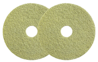 20", YELLOW, BURNISHING FLOOR PADS, 2/CT MAIN