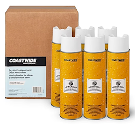 AIR FRESHENER, COASTWIDE PROFESSIONAL, CITRUS BLAST SCENT, 10 OZ, 6/CT LARGE