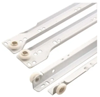 DRAWER TRACK GUIDE SLIDES, PRIME-LINE, WHITE, BOTTOM MOUNT, RV & MOBILE HOME, 1 SET THUMBNAIL
