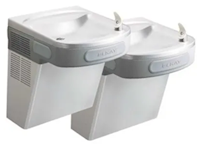 DRINKING FOUNTAIN, BI-LEVEL, WALL MOUNT, FILTERED, GREY, ELKAY MAIN