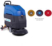 AUTO SCRUBBER, 20", 24V WET ACID BATTERY, OFF-BOARD CHARGER, 18" PAD DRIVER INCLUDED MAIN