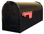 MAILBOX, STEEL, RURAL, GALVANIZED, SOLAR GROUP, BLACK THUMBNAIL