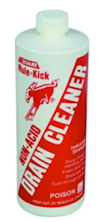 DRAIN OPENER, NON-ACID, MULE KICK, LIQUID, 1 QT, 12/CT LARGE