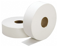 TOILET TISSUE, JUMBO, RECYCLED, 2-PLY, WHITE, 2000 FT/ROLL, 6 ROLLS/CT MAIN