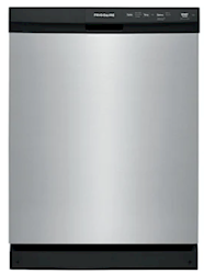 DISHWASHER, FRIGIDAIRE ENERGY STAR, STAINLESS STEEL, FRONT CONTROL, 3 CYCLES, 55 DBA, 24" LARGE