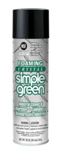 CLEANER / DEGREASER, FOAMING, SIMPLE GREEN, AEROSOL, 20 OZ, 1/EA MAIN