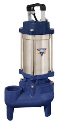 SEWAGE PUMP, PRO SERIES PUMPS, 4/10 HP, CAST IRON/STAINLESS STEEL MAIN