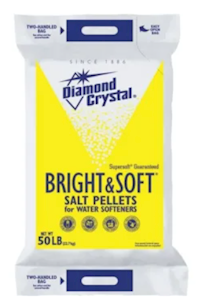 WATER SOFTENER SALT, DIAMOND CRYSTAL, BRIGHT AND SOFT PELLETS, 50 LB BAG (MIN 6 / BULK) MAIN