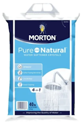 WATER SOFTENER SALT, SOLAR, MORTON, 40 LB BAG LARGE