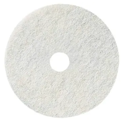 13", WHITE, POLISHING FLOOR PADS, RENOWN, 5/CT (MIN 6 CASES / BULK) LARGE